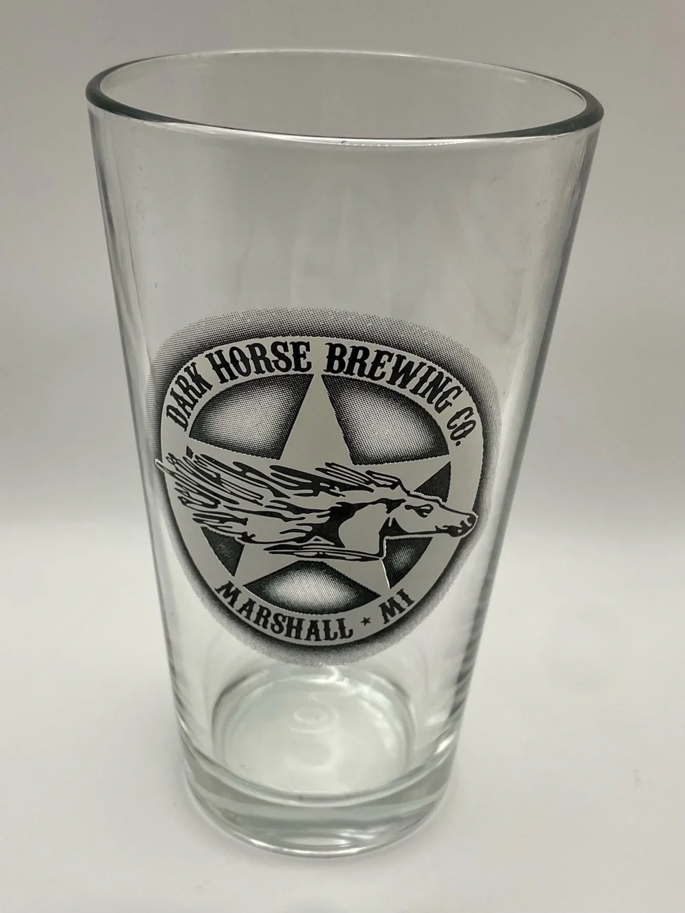 DARK HORSE BREWING Company Pint Beer Glass Marshall Michigan